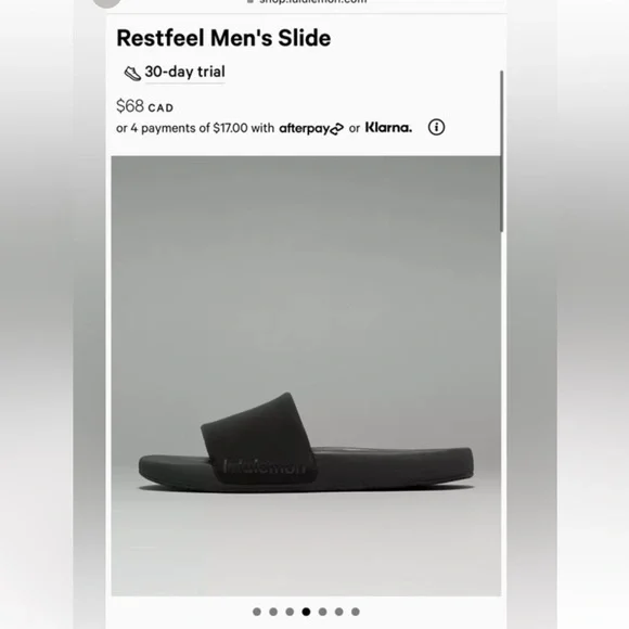 LULULEMON MENS SLIDES RESTFEEL BNIB - Picture 2 of 2